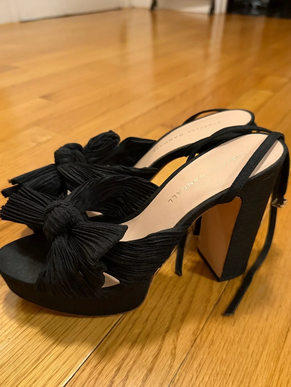 Loeffler Randall Natalia Black Platform Bow Heel